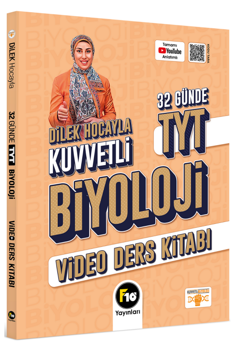 Dilek Hocayla 32 Günde TYT Biyoloji Video Ders Kitabı F10 Yayınları