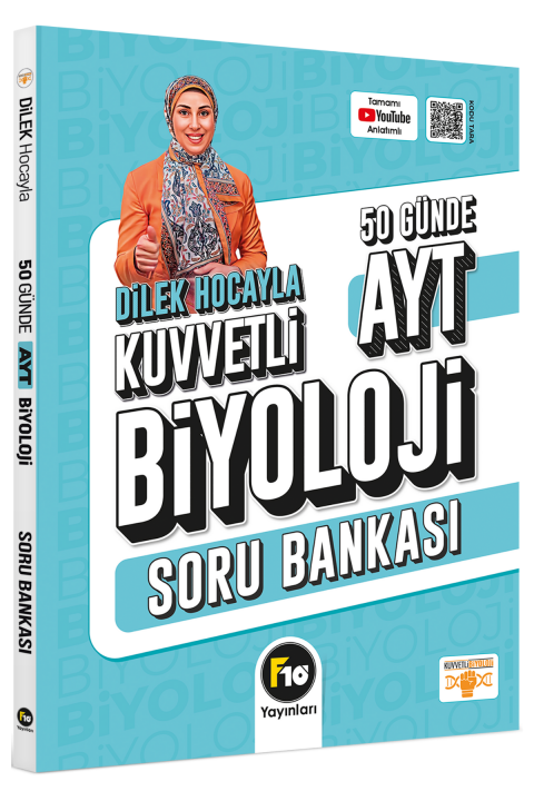 Dilek Hocayla 50 Günde AYT Biyoloji Soru Bankası F10 Yayınları
