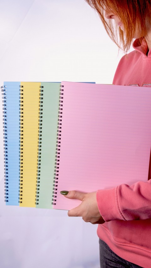 Dream Notes 4 Farklı Renk Çizgili A4 Defter Seti