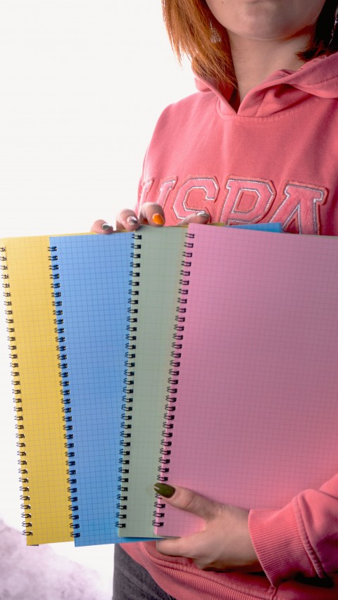 Dream Notes 4 Farklı Renk Kareli A4 Defter Seti