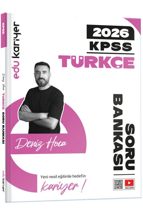 Edu Kariyer Deniz Hoca 2026 KPSS Türkçe Video Çözümlü Soru Bankası