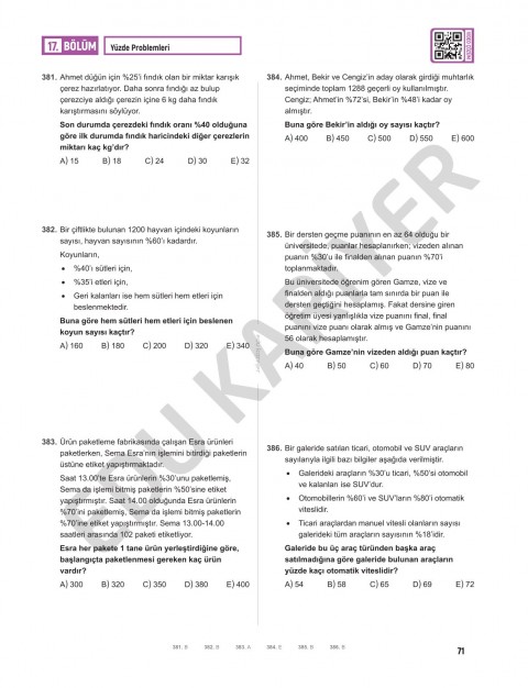 Edu Kariyer Mert Hoca 2026 KPSS Genel Yetenek Matematik Son Tekrar 555 Soru