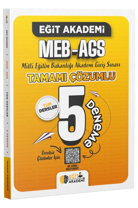 Eğit Akademi MEB-AGS Tamamı Çözümlü 5 Deneme