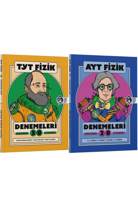 Ertan Sinan Şahin TYT - AYT Fizik Denemeleri Video Çözümlü 50 Deneme Seti KR Akademi Yayınları