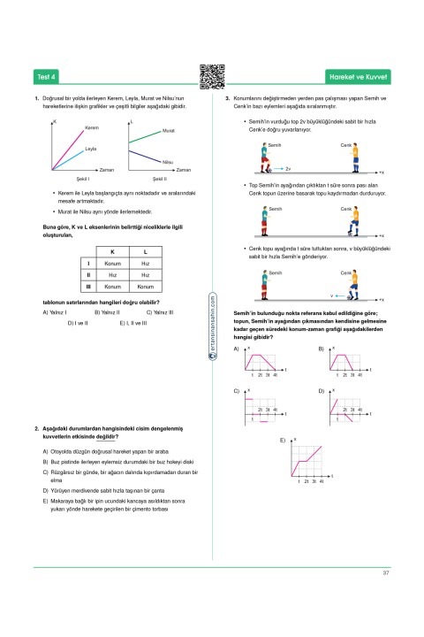 Ertan Sinan Şahin TYT Fizik Soru Bankası KR Akademi Yayınları Ertan Sinan Şahin TYT Fizik Soru Bankası KR Akademi Yayınları