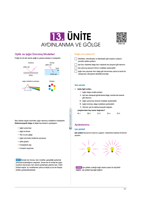 Ertan Sinan Şahin TYT Fizik Video Ders Kitabı KR Akademi Yayınları Ertan Sinan Şahin TYT Fizik Video Ders Kitabı KR Akademi Yayınları