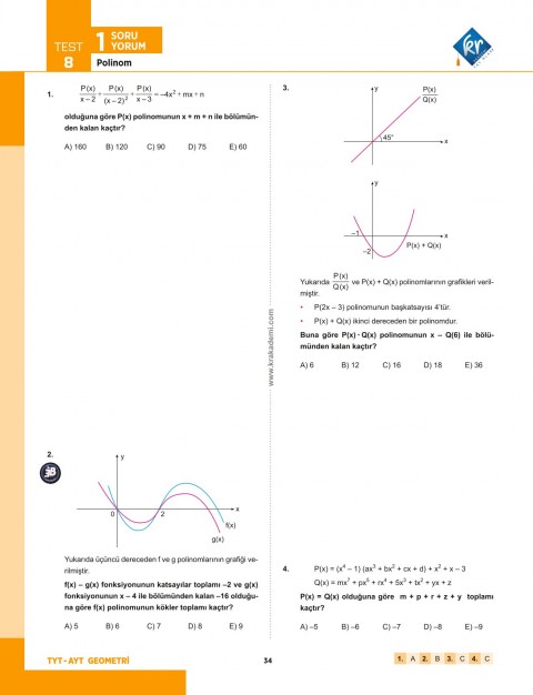 Eyüp B. AYT Matematik Soru Bankası