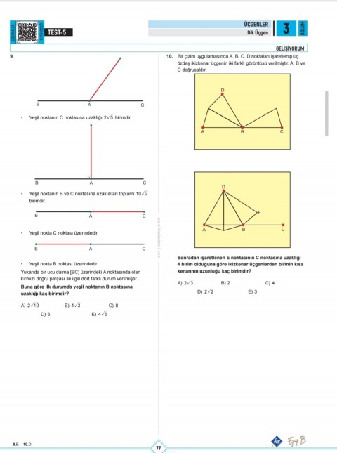 Eyüp B. TYT AYT Geometri Öğreniyorum Üçgenler KR Akademi Yayınları