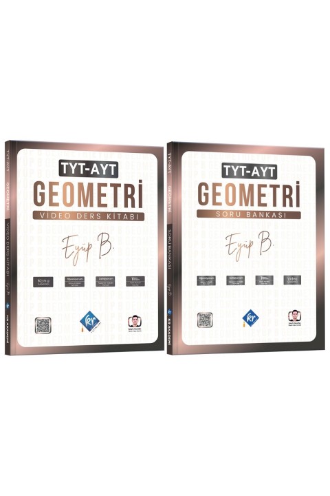Eyüp B. TYT AYT Geometri Video Ders Kitabı ve Soru Bankası Seti