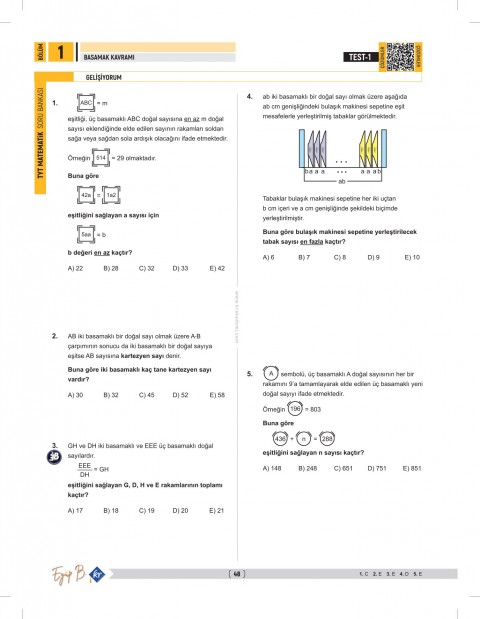 Eyüp B. TYT Matematik Soru Bankası Eyüp B. TYT Matematik Soru Bankası