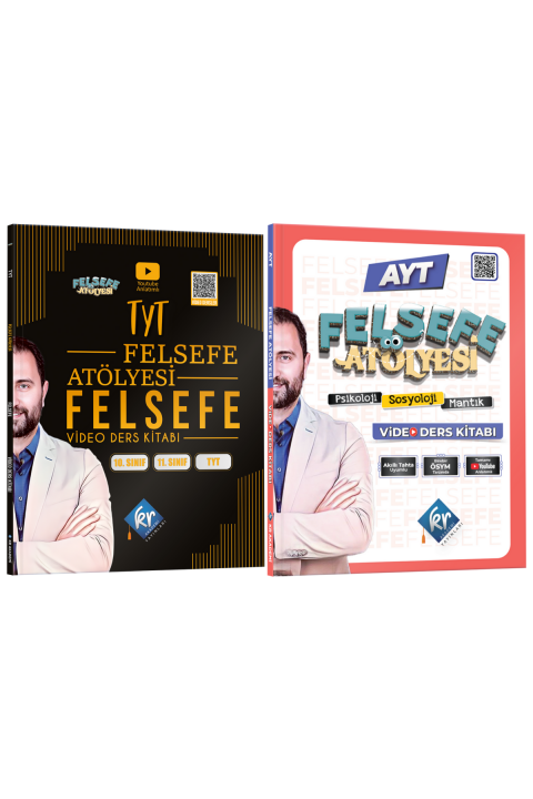 Felsefe Atölyesi TYT - AYT Felsefe Video Ders Kitabı Seti KR Akademi Yayınları