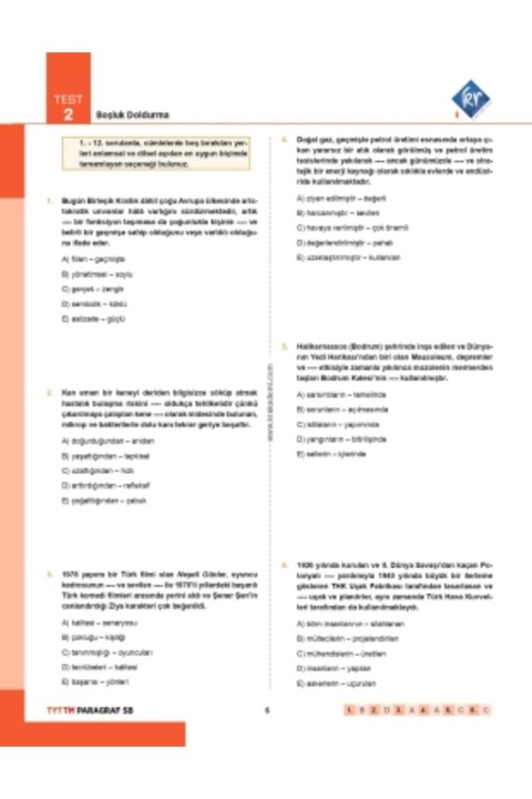 Gamze Hoca Türkçenin Matematiği Tüm Sınavlar İçin Paragraf Soru Bankası