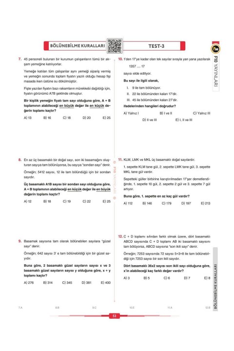Gerçel Matematik DGS KPSS ALES Soru Bankası