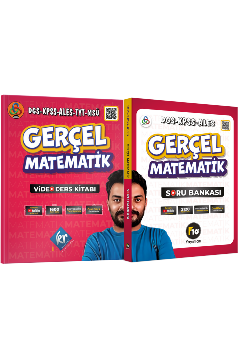 Gerçel Matematik DGS KPSS ALES Video Ders Kitabı ve Soru Bankası Seti