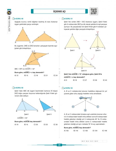 Gerçel Matematik DGS KPSS TYT ALES Geometri Video Ders Kitabı F10 Yayınları
