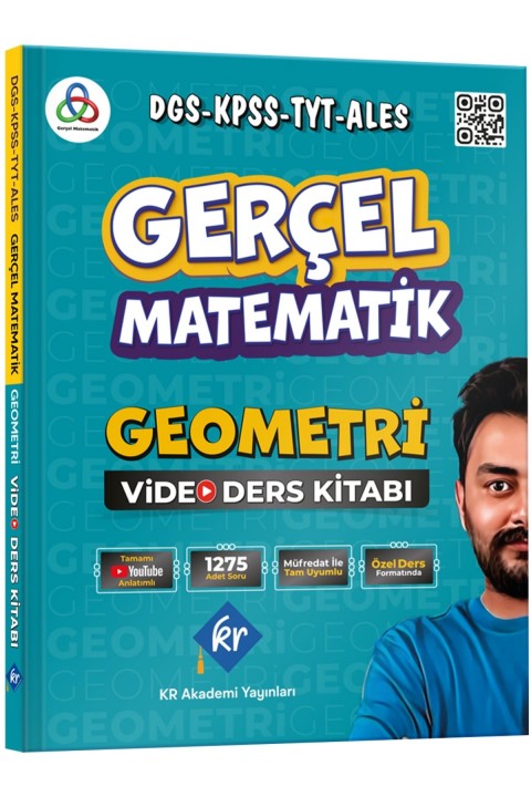 Gerçel Matematik DGS KPSS TYT ALES Geometri Video Ders Kitabı KR Akademi Yayınları