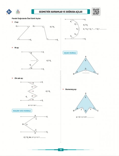 Gerçel Matematik DGS KPSS TYT ALES Geometri Video Ders Kitabı KR Akademi Yayınları