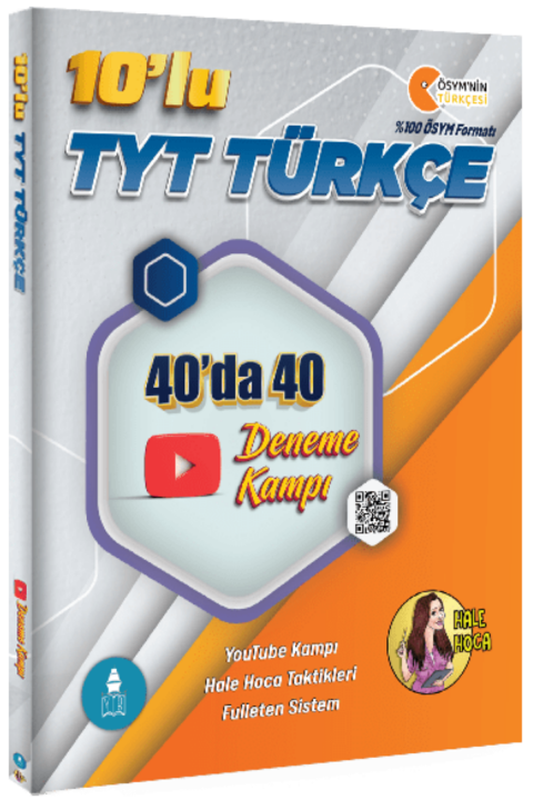 Gezgin Türkçe Hale Hoca 10'lu TYT Türkçe 40'ta 40 Deneme Kampı