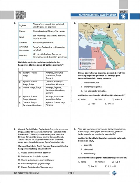 Haritalarla TYT Tarih Konu Anlatımlı Soru Bankası KR Akademi Yayınları