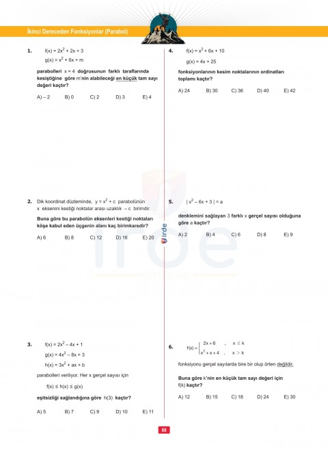 İrde Yayınları AYT Matematik Soru Bankası