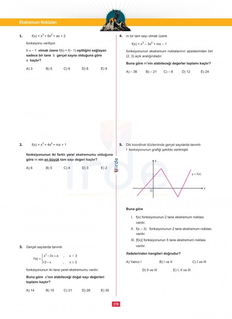 İrde Yayınları AYT Matematik Soru Bankası