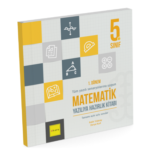 Kare Yayınları 5. Sınıf 1. Dönem Matematik Yazılıya Hazırlık Kitabı