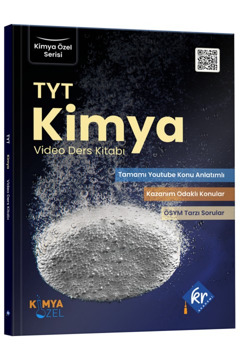 Kimya Özel TYT Kimya Video Ders Kitabı KR Akademi Yayınları