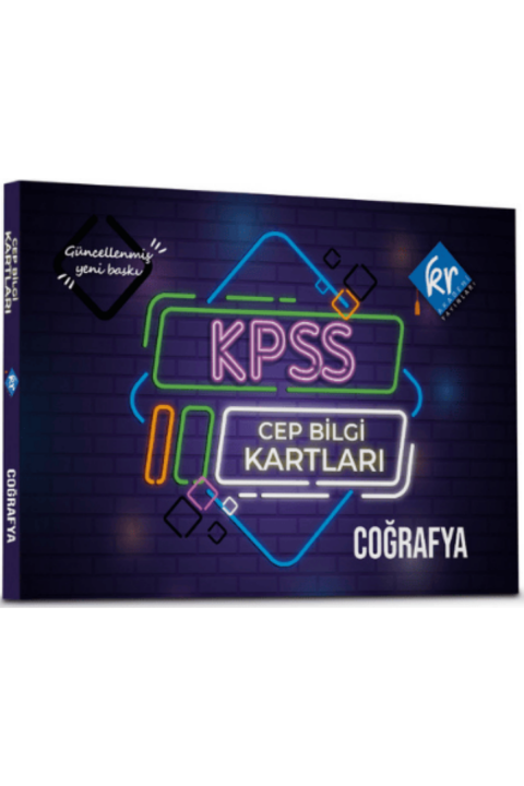 KPSS Tüm Sınavlar İçin Coğrafya Cep Bilgi Kartları KR Akademi Yayınları