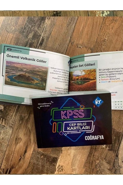 KPSS Tüm Sınavlar İçin Coğrafya Cep Bilgi Kartları KR Akademi Yayınları