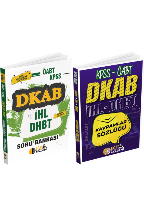 KPSS ÖABT DKAB İHL DHBT Soru Bankası ve Kavramlar Sözlüğü Eğit Akademi