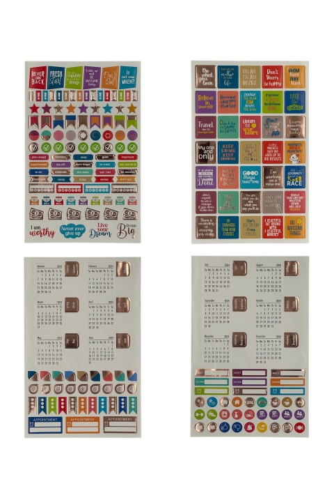 Kr Akademi İngilizce Süresiz Planlayıcı Ajanda - Hardal (Mini Not Defteri + Sticker Hediyeli)