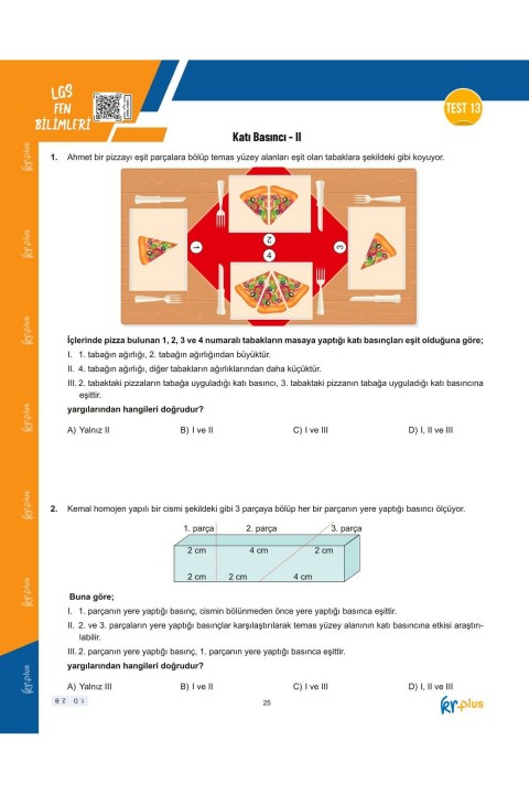 KR Plus LGS Relaks Fen Bilimleri Soru Fasikülü