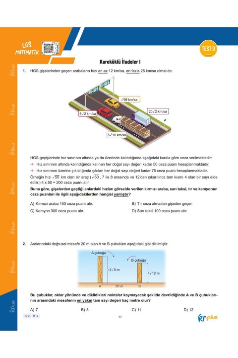 KR Plus LGS Relaks Matematik Soru Fasikülü