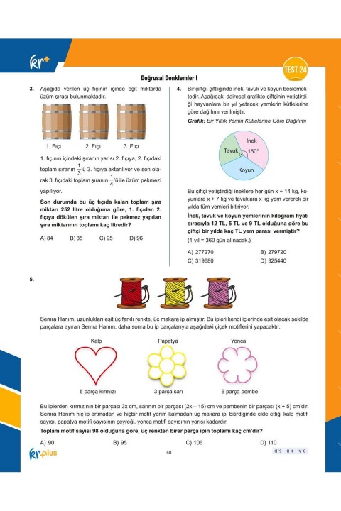 KR Plus LGS Relaks Matematik Soru Fasikülü