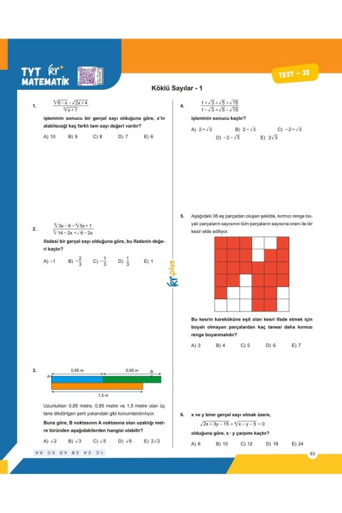 KR Plus TYT Matematik Memoped Testler