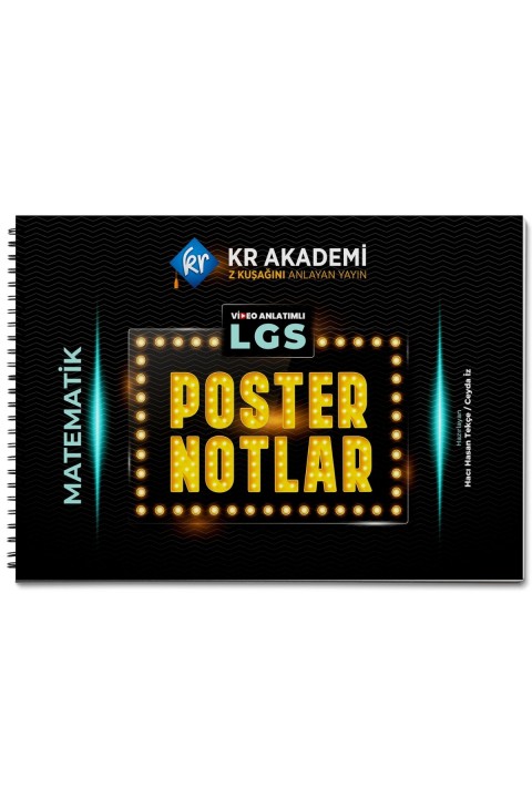 LGS Matematik Poster Notları KR Akademi Yayınları