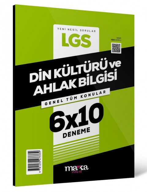 Marka Yayınları LGS Genel Tüm Konular Din Kültürü ve Ahlak Bilgisi 6 Deneme