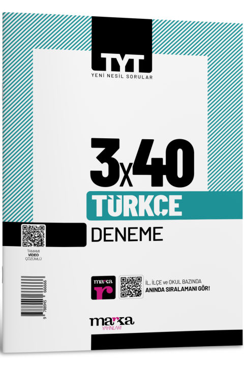 Marka Yayınları 2024 TYT Türkçe Tamamı Video Çözümlü 3 Deneme