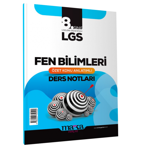Marka Yayınları 8. Sınıf LGS Fen Bilimleri Özet Konu Anlatımlı Ders Notları