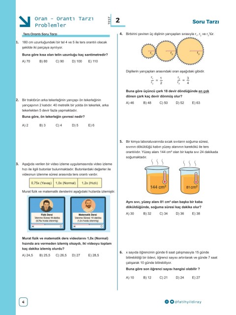 Matematik Karavanı TYT Matematik Tarz Problemler  KR Akademi Yayınları