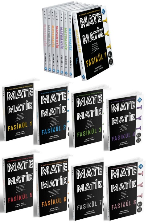Matematik Temelim Yok Diyenlere Tyt Matematik Öğrenme Fasikül Seti (RENKLİ EL YAZISI 8 KİTAP)