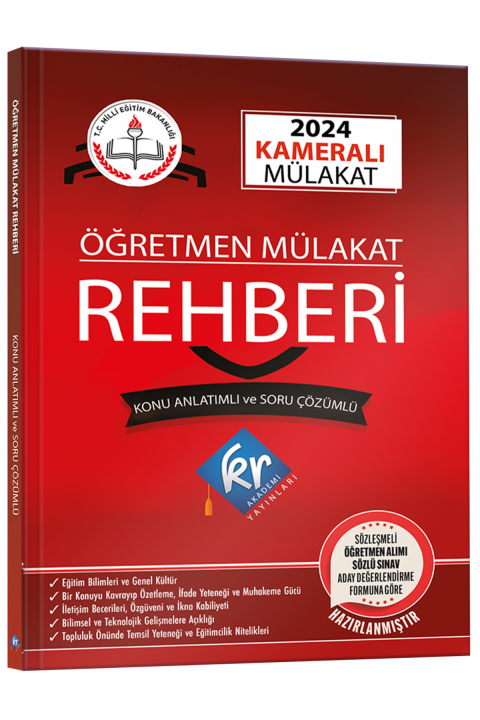 MEB Öğretmen Kameralı Mülakat Rehberi KR Akademi Yayınları