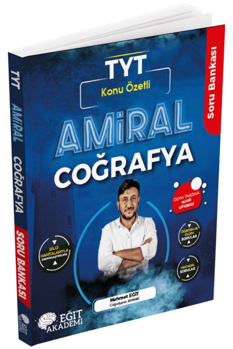 Mehmet Eğit Amiral Coğrafya TYT Konu Özetli Soru Bankası Eğit Akademi