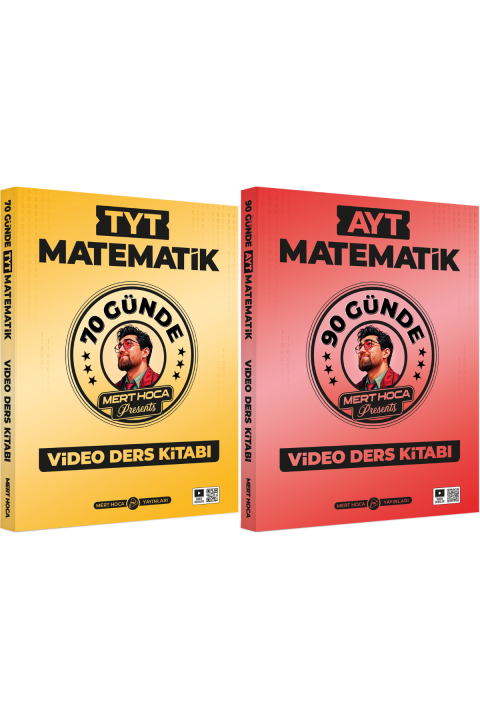 Mert Hoca 70 Günde TYT & 90 Günde AYT Matematik Video Ders Kitabı Seti Mert Hoca Yayınları