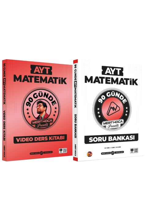 Mert Hoca 90 Günde AYT Matematik Video Ders Kitabı ve AYT Matematik Soru Bankası Seti