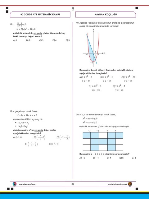 Mert Hoca 90 Günde AYT Matematik Check-Up Deneme