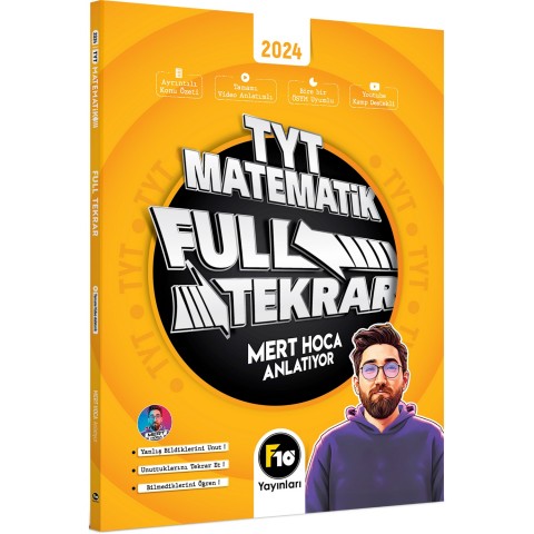 Mert Hoca TYT Matematik Full Tekrar Video Ders Kitabı F10 Yayınları