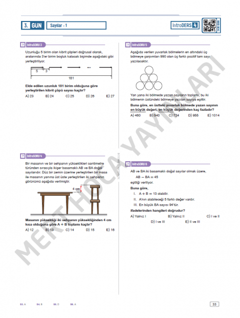 Mert Hoca Yayınları Tüm Sınavlar İçin IntroMat Matematik Video Ders Kitabı