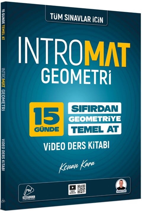 Mert Hoca Yayınları Kenan Kara 15 Günde İntroMat Geometri Video Ders Kitabı