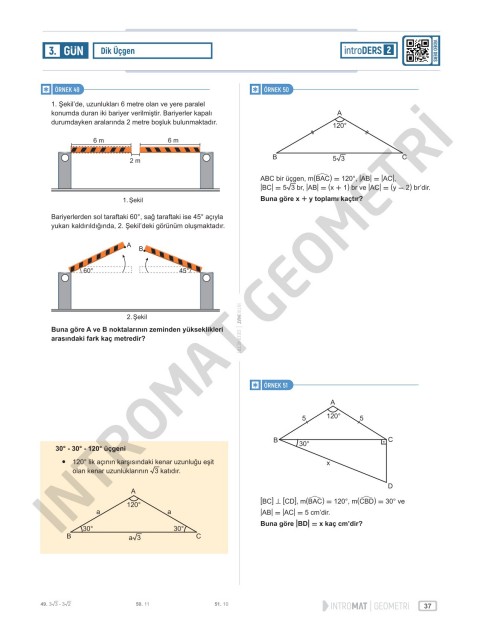 Mert Hoca Yayınları Kenan Kara 15 Günde İntroMat Geometri Video Ders Kitabı